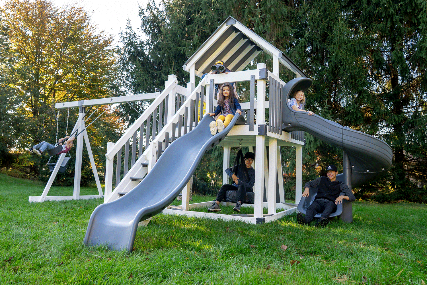 Deluxe 5' x 5' Economy Tower Vinyl Playsets Lancaster & York, PA