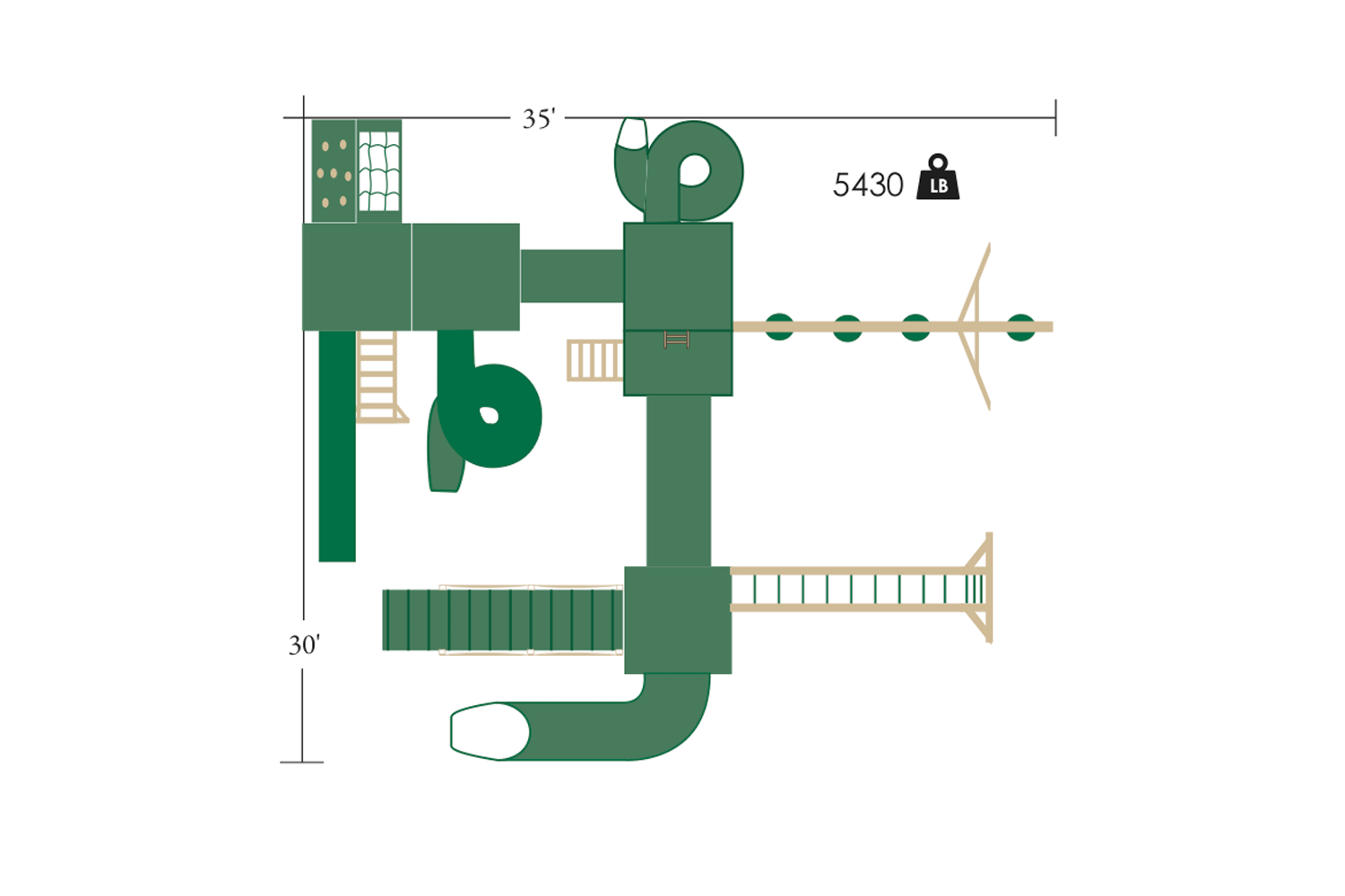 Mtn Climber 3' x 5' Vinyl Swing Sets Lancaster & York, PA