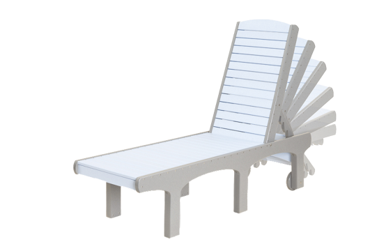 recycled poly sunsurf chaise lounge adjustable