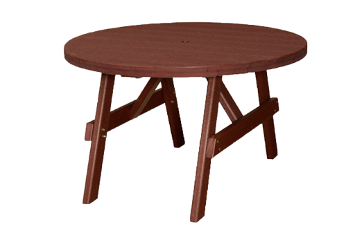 recycled poly round garden table amish made lancaster county