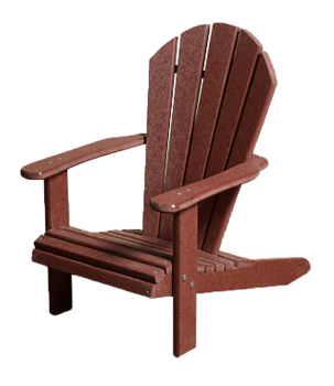 recycled poly child's adirondack chair