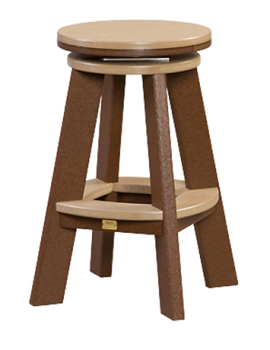 recycled poly great swivel stool amish made lancaster county