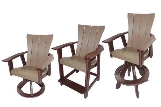 craftsman handcrafted square back chairs
