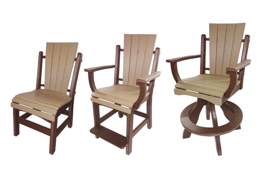 Daisy Square Back Chairs Handmade
