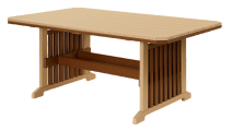 recycled poly mission table set