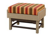 deep seating ottoman poly recycled outdoor furniture