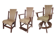 Daisy Square Back Chairs Handmade