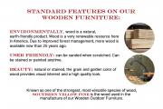 standard features on wooden furniture