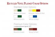 recycled vinyl playset color options playground