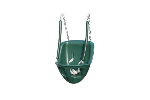 highback baby swing with soft grip chain